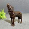 Legierung Heulender Wolf Statue Skulptur Figur Handwerk Einrichtung für Heimdekor Wohnzimmer Veranda Dekorationen Büro Schreibtisch Ornamente