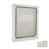 Pet Flap Door Noiseless 2 Way Weather Resistant Interior Exterior Cat Dog Door for Pet Crate Enclosu