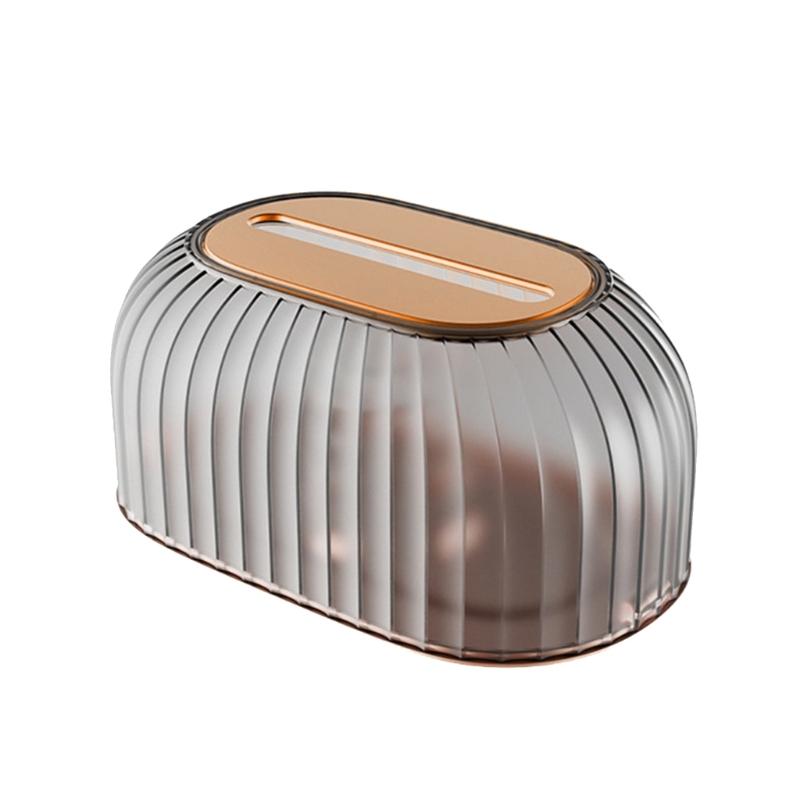 Striped Tissue Box Countertops Toilet Paper Holder Disposable Paper Storage Box Napkin Storage Box Homes Decoration