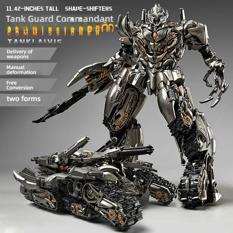 

30cm Transformation Megatron Optimus Prime Bumblebee Deformation Movie G1 Anime Figure Action Figure Alloy Robot Mode Toys Gifts Enlarged Version-Tank Wei