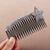 Acrylic Invisible Extra Hair Holder Teeth Broken Hair Comb Cute Rhinestone Star Hair Comb  Children