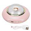 Electric Hand USB Rechargeable Warmer 2 Levels Fast Heating 4000mAh LED Night Light Cute Space Man Hand Heater Pink