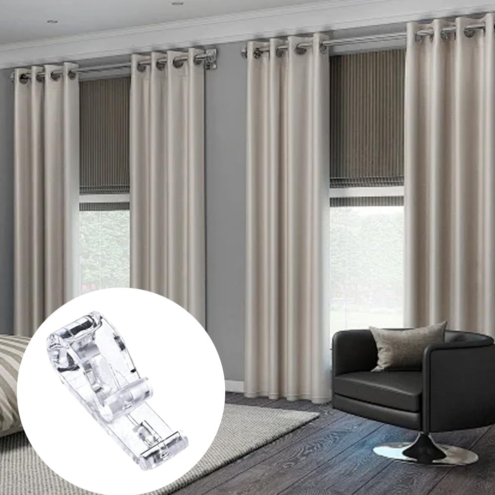 8 Pcs Roller Shade Clear Saftey Chain Retainer and Cord Guide Fixation Hook P Clip, Fixation Hook Bead Chain Tension Device with Screws for Roller