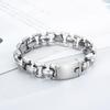Punk Polished Stainless Steel Men's Geometric Bracelet – Fade Resistant