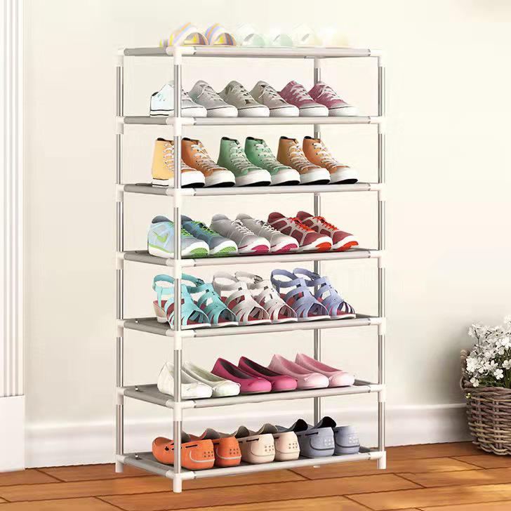 Multi-Layer Steel Shoe Rack: Dustproof, Economical Storage Solution for Dorms and Homes