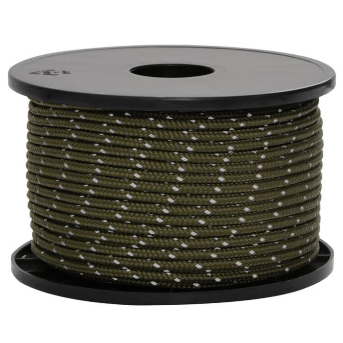 VidaXL Corde de haubanage de tente avec bandes réfléchissantes et clés, corde de haubanage, corde de haubanage 4008128