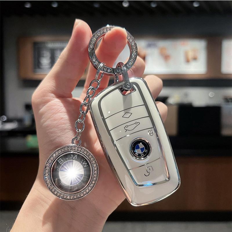 BBKC8 For BMW 1 3 5 7 Series X1 X3 X4 X5 F10 F15 F16 F20 F30 F18 F25 M3 M4 E34 Key Case Cover Alloy Shell Holder Keychain Accessories