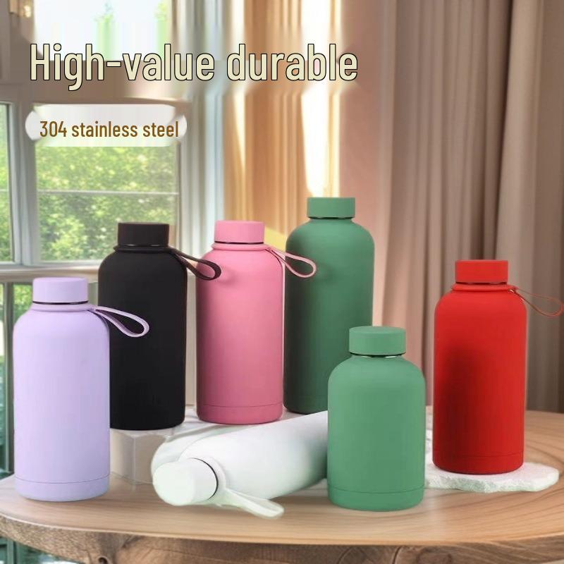 Popular American-Style Stainless Steel Small-Mouth Insulated Bottle for Outdoor Sports and Car Use