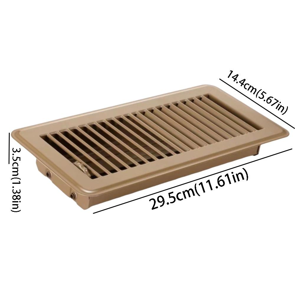 Carbon Steel Floor Register High Efficiency Air Vent Covers 2-Pack Floor Vent Covers Home Floor