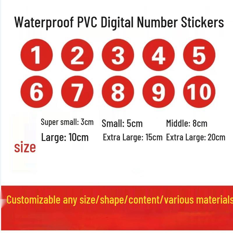 Youjieda Round Number Label Stickers