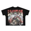 MIXED EMOTION High Quality Beauty Tide High Street Angel Hot Diamond Retro Loose Short Sleeve Full of Printed Men's and Women's T-shirts