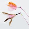 Cat Toys Long Rod Steel Wire Feather Bells Bite-resistant Handheld Cat Teaser Self-Hi Bored Cat Toys Pet Toys