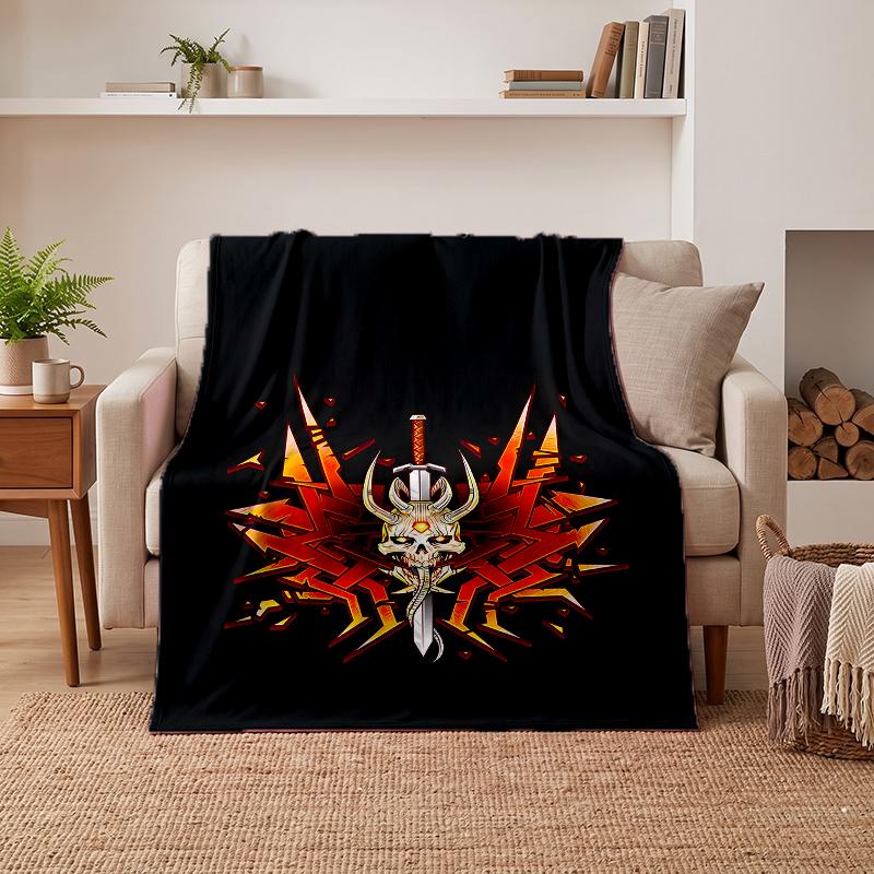 Doom Weiche Warme Flanelldecken Bequeme Decke für Heimdekoration Geschenke