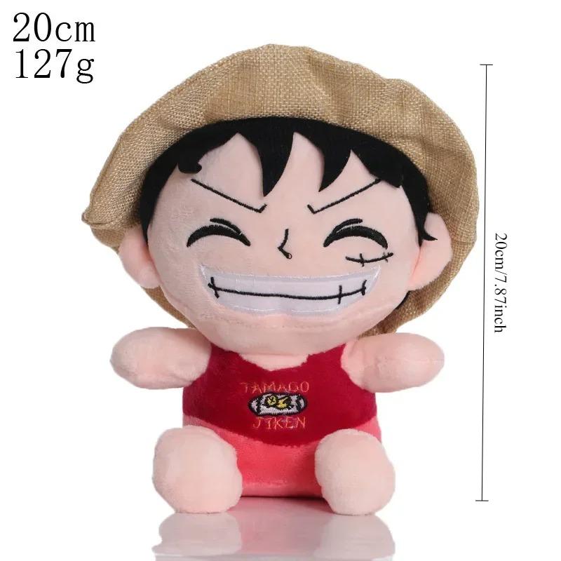 HoT One Piece Anime Figure Zoro Luffy Chopper Plush Toys Cute Cartoon Plushie Stuffed Dolls Pendant Kids Xmas Gifts Cuddly Fluffy Huggable Kawaii