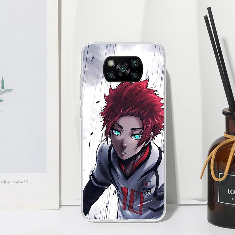 Blue Lock Shidou Ryusei Phone Case For Xiaomi Poco X7 X6 X5 M7 M8 Pro F7 Ultra Redmi 15C 15 13C 13 12C 12 10 10C 10A Art Fundas