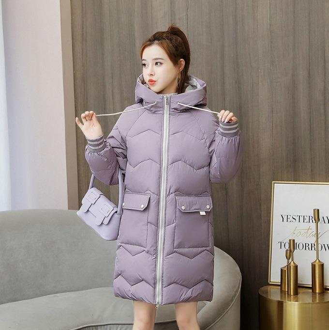 Padded Clothes Women's Medium and Long Loose Winter Coat Thickened Padded Jacket Bread Clothes Padded Jacket Padded Coat