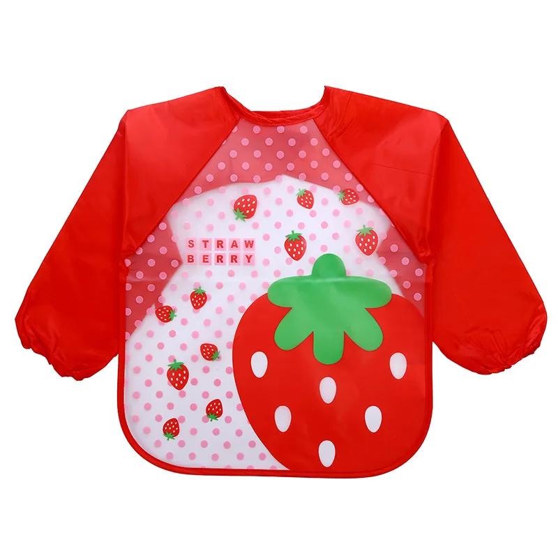 

Baby Stuff Baby overalls Children s long-sleeved waterproof baby eating clothes bib washless rice pocket bib baberos bebé