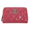 CC CC Mark Logo Matelasse Quilted Wallet Coin Case Zip Around Coin Purse