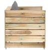 Maison Exclusive - Salon de jardin 2 pcs avec coussins Bois imprégné de vert