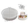 Christmas Molds Christmas Candle Holder Mold Advent Reusable Moulds 2 Pieces For Holiday Craft Plaster Concrete Cement Art