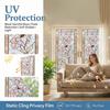 Folie pentru geamuri vitralii Privacy Film Decorativ Vintage Mat Static Cling Impermeabil Reutilizabil Blocare UV Soare Autocolant Capac Geam