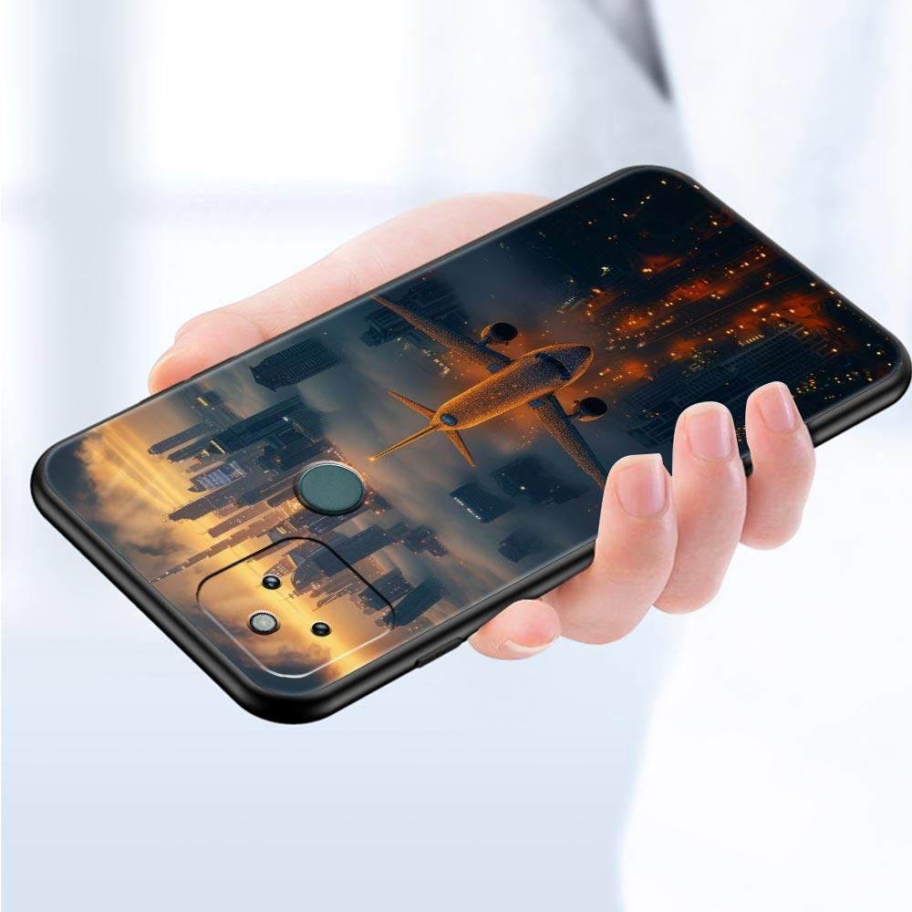 Travel-Nspired Airplane Route Phone Case Cover for Google Pixel 10 9 8 7 6 9A 8A 7A 6A Pro Shockproof Soft TPU 9 Pro XL Shell