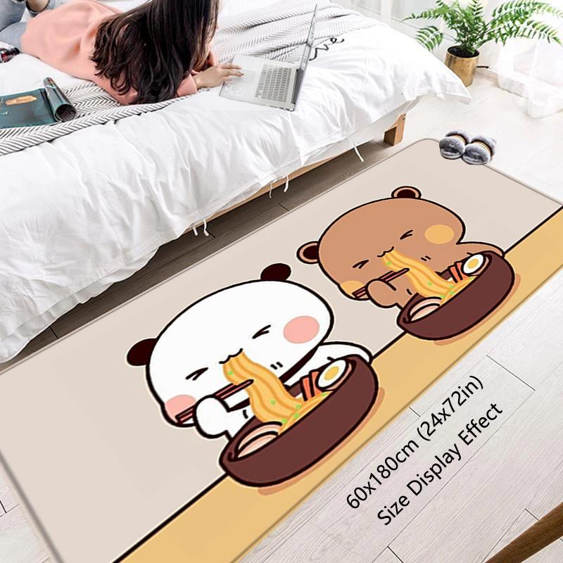 Living Room Rugs Foot Carpets Bubu Dudu Entrance Doormat Kawaii Rug Floor Mats Carpet Anti Slip Mat Home Kitchen Hallway Decor