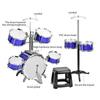Btuty Electronic Drum Set, Jazz Drum Kit with Stool, 7 Drums, Percussion Instrument for Beginners, Holiday Gift, Thick PVC Drum Heads, Easy Installati