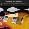 Electric Guitar Roller Bridge & Tailpiece for ES335: Complete Upper & Lower Saddles Set