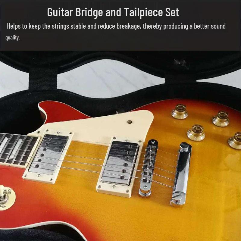 Electric Guitar Roller Bridge & Tailpiece for ES335: Complete Upper & Lower Saddles Set