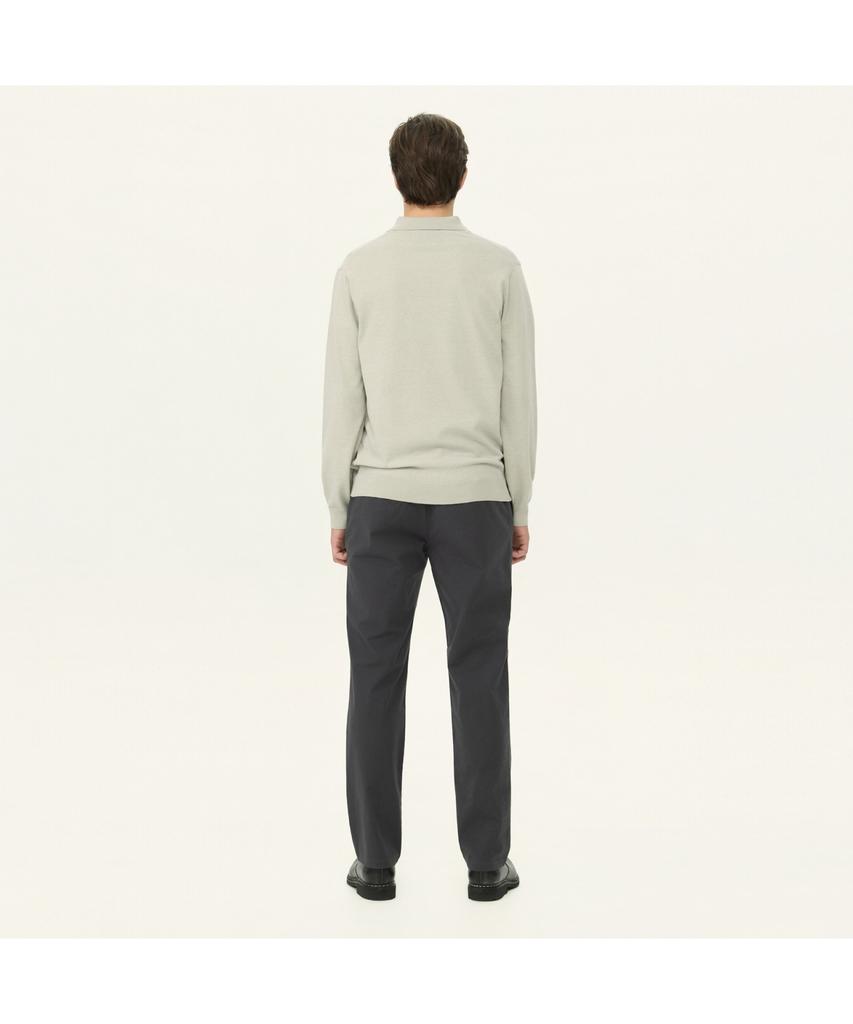 Henlikoteun Polo Collar Knit Ahwas26601Gyl