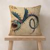 Anime HHow To TTrain Your DDragon Cushion Cover Car Throw Pillow Case For Sofa Car Christmas Gift
