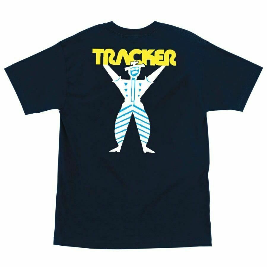 

Tracker Trucks TRACKERMAN LOGO Skateboard T Shirt NAVY Unisex T-Shirt XXXXL