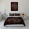 Eagle and Radiant Sun Red Bedding Set Bedding set (1 duvet cover, 2 pillowcases, duvet not included)