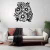 Bohemian Metal Chrysanthemum Wall Art, Outdoor Garden Patio Decor, Iron Sculpture for Living Room Balcony Fence