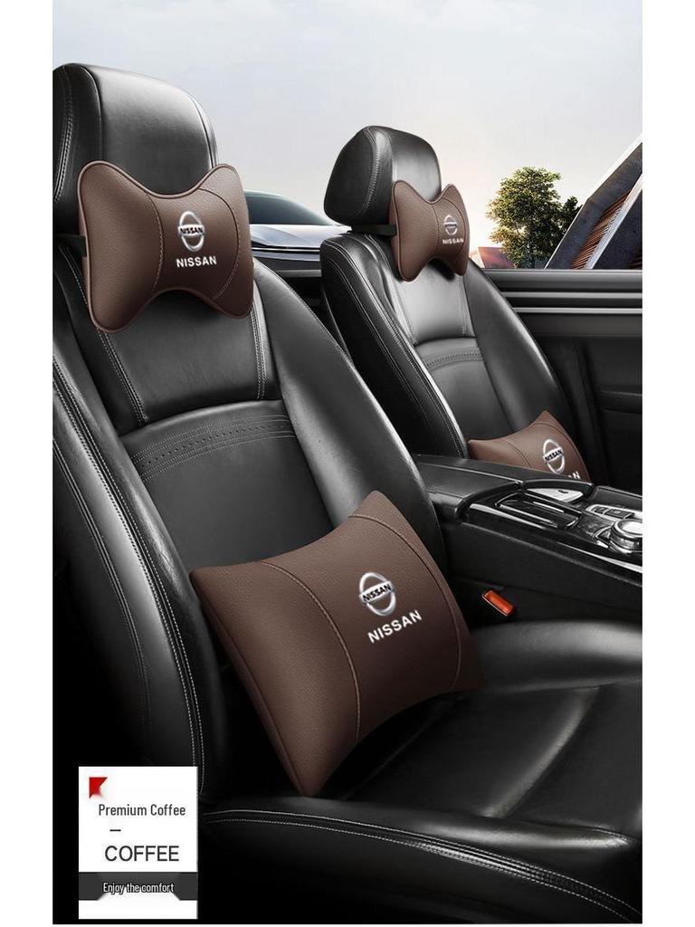 Uniwersalna poduszka szyjna w kształcie słońca na zagłówki samochodowe: Idealny do Nissan Bluebird, Teana, Sylphy, X-Trail, Qashqai i innych.