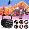 Christmas Halloween Pumpkin Projector Party Lights Decoration 5V USB Xmas Holiday Rotating Indoor Christmas Snowflake Projection