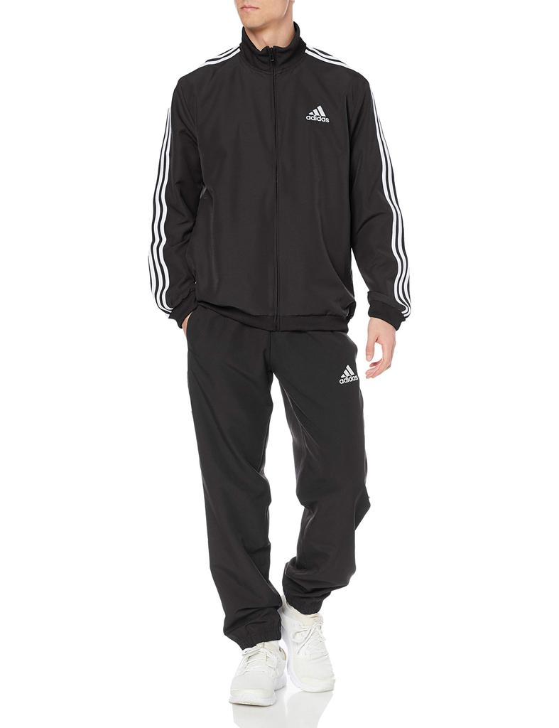 Adidas Woven Tracksuit 2XO Men's 3-Stripes Set, Top Black/White, Bottom Black/White (GK9950)