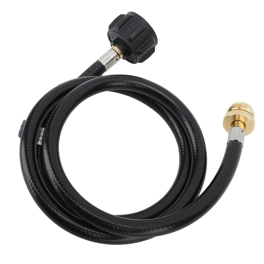 4ft Propane Adapter Hose 1lb To 20lb Propane Convert Hose with QCC1 Type Brass Connector for Gas Cylinder Grill Stoves