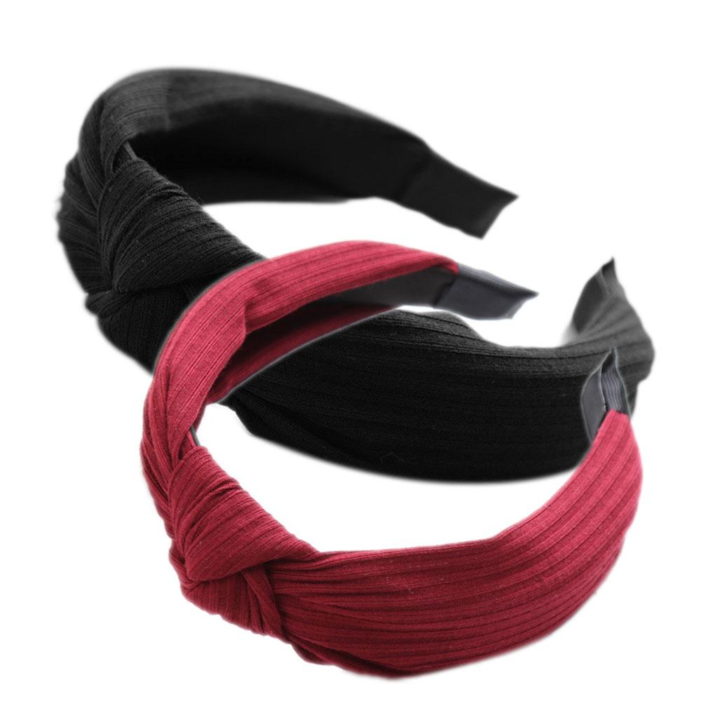 Fashion Women's Soft Headband Alice Band Top Knot Headbands Twist Hairband 1pcs