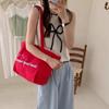 Available Striped Canvas Shoulder Bags Red Letter Letter Shoulder Bag Women Tote  Bag  Leisure Use