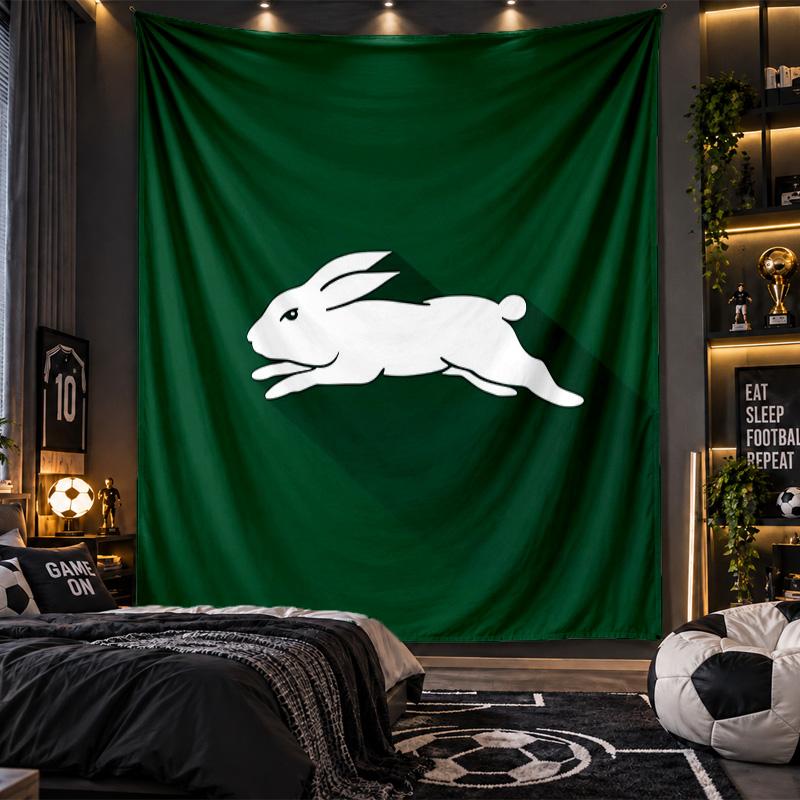 Wall Hanging Tapestry South Sydney Rabbitohs Print Cloth for Living Room Bedroom Home Decor
