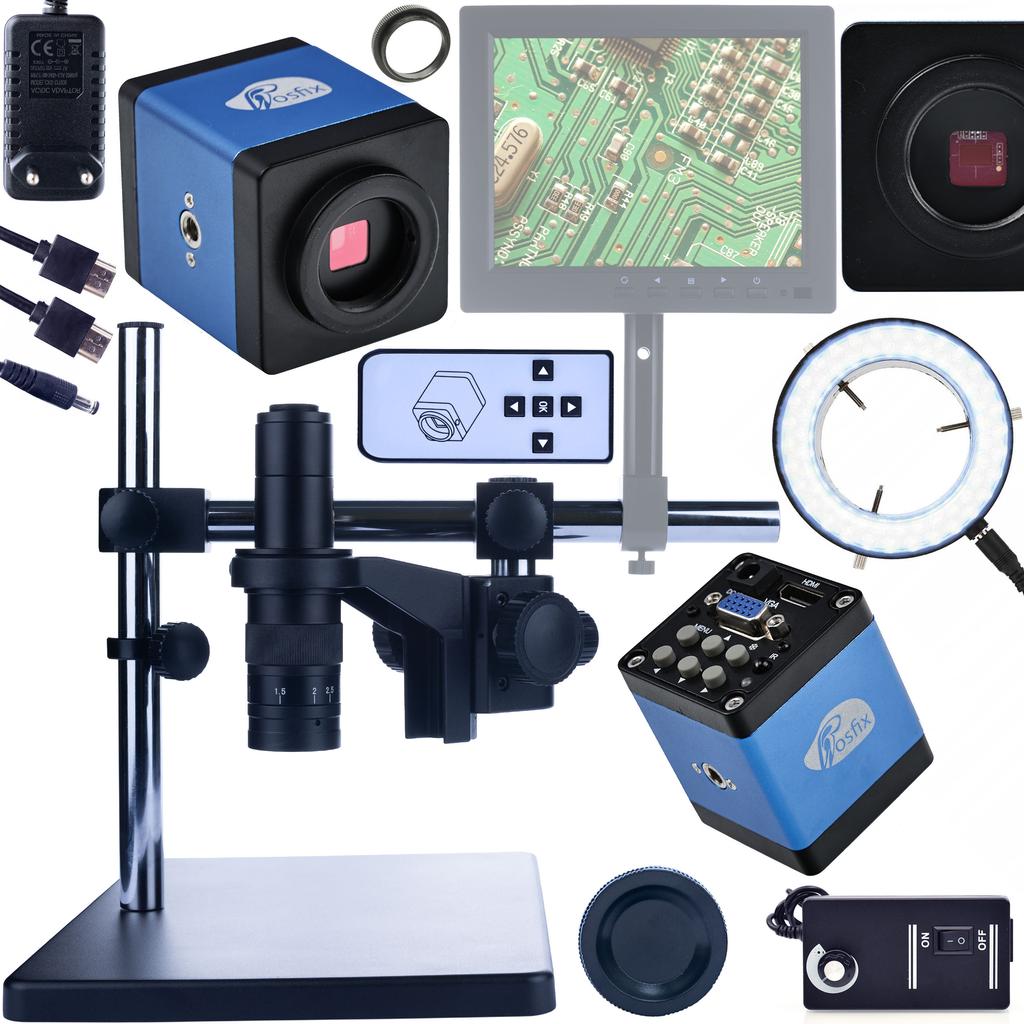 Rosfix Mikroskop Cyfrowy Earth Pro MCEP-0.5X-PZRR – Regulowane Ramię 7x-45x | Oświetlacz 56xLED | Kamera Draco Blue 2MP