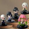 Model Doll Gifts Demon Slayer Figure Toy Anime Kimetsu No Yaiba Q Version Sitting Tanjiro Nidouzi Inosuke Zenizu PVD Figurine