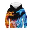 Autumn 3D Cute Animal Printed Hoodies Fashionable Casual Sports Long Sleeved Children's Boy Hooded Sweatshirts