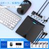 External DVDCD Drive with USB-A + Type-C Interface. Portable CDDVD Drive with CDDVD Readwrite Capabilities. Compatible with Windows 7-11 and Mac OS.