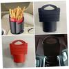 DRESSOOS 2-Piece Car Chip Cup Holder, Car Tray Table, French Fry Cup Holder, Car French Fry Holder, Cup Holder Tray, Drink Cup Holder