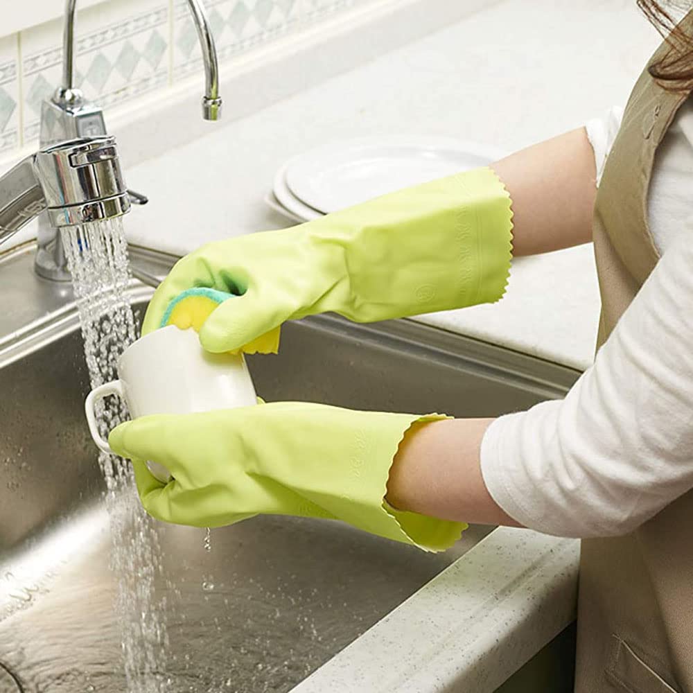 Showa Gloves Cooking Gloves Nice Hand Mu Medium Thick M Size Green 1 Pair Set of 2