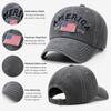 Vintage gewaschene Baumwoll-Baseballkappe für Herren Damen USA-Flagge gestickt Dad Hat Retro Amerika 1776 Snapback Outdoor-Sonnenhüte