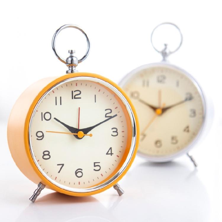 Desk Clock Classical Loud Alarm Clock with Snooze and Night Light for Hard of Hearing Metal Clock